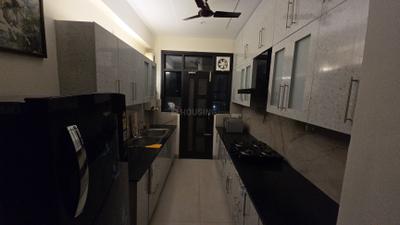 Kitchen Image of 1410 Sq.ft 2 BHK Apartment / Flat for rent in Golden Sand Apartments Phase 2, Dhakoli Zirakpur for Rs. 36000