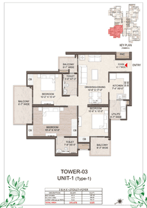 Image of 1525 Sq.ft 3 BHK Apartment / Flat for sale in Raj Nagar Extension, Ghaziabad for Rs. 11269750
