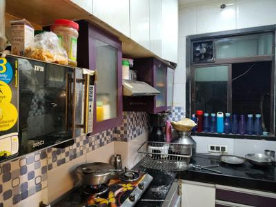 Kitchen Image of 500 Sq.ft 1 BHK Apartment / Flat for rent in Puraniks Tokyo Bay, Kasarvadavali Thane for Rs. 17090