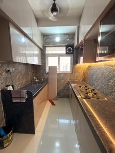 Kitchen Image of 600 Sq.ft 1 BHK Apartment / Flat for rent in Ashar Axis, Thane West Thane for Rs. 40000