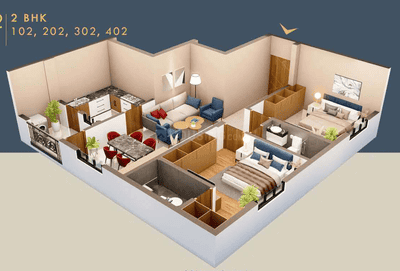 Image of 1374 Sq.ft 2 BHK Builder Floor for sale in Pahala, Bhubaneswar for Rs. 7488000