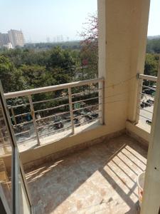 Balcony Image of 477 Sq.ft 1 RK Studio for rent in Supertech Czar Suites, Omicron I Greater Noida for Rs. 18000
