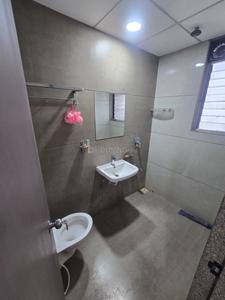 Bathroom Image of 1300 Sq.ft 3 BHK Apartment / Flat for rent in Vaishnodevi Kingston, Pal Gam Surat for Rs. 52000