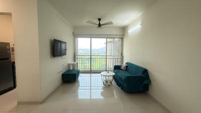 Living Room Image of 900 Sq.ft 2 BHK Apartment / Flat for rent in Marathon Nexzone, Panvel Navi Mumbai for Rs. 28500
