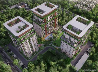 Image of 1914 Sq.ft 3 BHK Apartment / Flat for sale in Eldeco Hanging Gardens, Eldeco II, Lucknow for Rs. 16300000