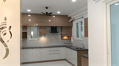 Kitchen Image of 2200 Sq.ft 3 BHK Apartment / Flat for rent in Jayabheri The Nirvana, Gachibowli Hyderabad for Rs. 75000