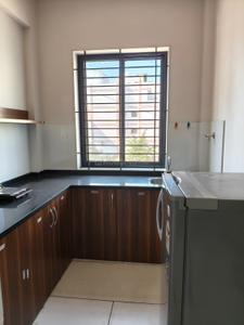 Kitchen Image of 700 Sq.ft 1 BHK Apartment / Flat for rent in Mahalakshmi Nagar Indore for Rs. 16500