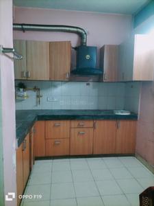 Kitchen Image of 680 Sq.ft 1 BHK Apartment / Flat for rent in Land Craft River Heights Tower 18, Ghukna Ghaziabad for Rs. 14000