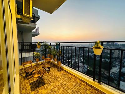 Balcony Image of 1550 Sq.ft 3 BHK Apartment / Flat for rent in Omaxe The Palace, Gomti Nagar Lucknow for Rs. 55000