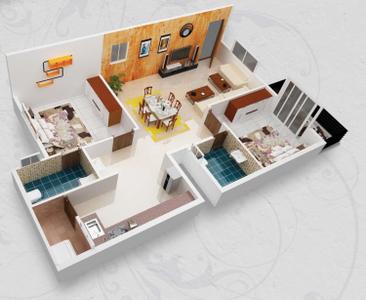 Image of 1240 Sq.ft 3 BHK Apartment / Flat for sale in Medahalli, Bengaluru for Rs. 7350000
