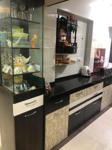 Kitchen Image of 910 Sq.ft 2 BHK Apartment / Flat for rent in Kasarvadavali Thane for Rs. 28000