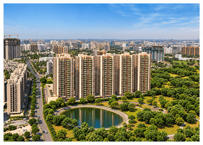 Image of 1100 Sq.ft 3 BHK Apartment / Flat for sale in Dev The Galaxy, Shela, Ahmedabad for Rs. 11000000