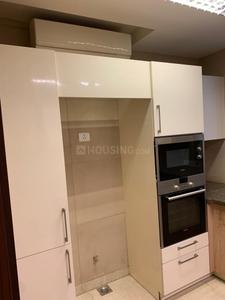 Kitchen Image of 2700 Sq.ft 4 BHK Builder Floor for rent in Gulmohar Park New Delhi for Rs. 250000