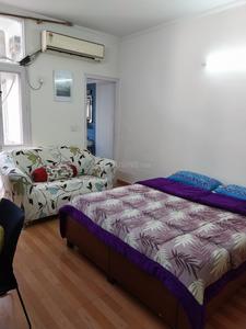 Bedroom Image of 600 Sq.ft 1 RK Independent House for rent in Chittaranjan Park New Delhi for Rs. 25000