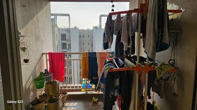 Balcony Image of 823 Sq.ft 2 BHK Apartment / Flat for rent in Eternis, Madhyamgram Kolkata for Rs. 25000