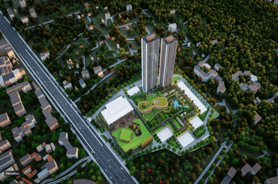 Image of 657 Sq.ft 2 BHK Apartment / Flat for sale in Runwal One Tower D2, Thane West, Thane for Rs. 14300000