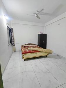 Bedroom Image of 600 Sq.ft 1 BHK Builder Floor for rent in Mahalakshmi Nagar Indore for Rs. 16000