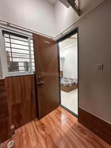 Bedroom Image of 600 Sq.ft 1 BHK Builder Floor for rent in Mahalakshmi Nagar Indore for Rs. 18000