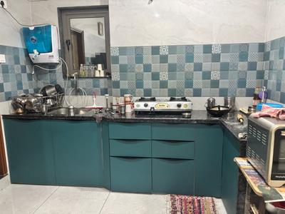 Kitchen Image of 1100 Sq.ft 3 BHK Apartment / Flat for rent in Dhruv Abhishek Aura, Sama Savli Vadodara for Rs. 23000