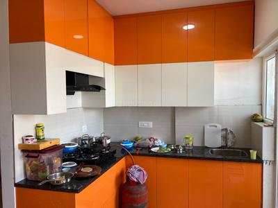 Kitchen Image of 1500 Sq.ft 3 BHK Apartment / Flat for rent in Zen Indraprastha by Pratham, Mahalakshmi Layout Bengaluru for Rs. 50000