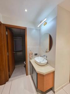 Bathroom Image of 1600 Sq.ft 3 BHK Apartment / Flat for rent in Darshanam Club Life, Undera Vadodara for Rs. 55000