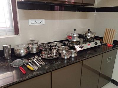 Kitchen Image of 650 Sq.ft 2 BHK Apartment / Flat for rent in Peelamedu Coimbatore for Rs. 35000