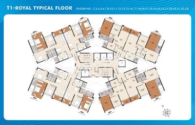 Image of 1016 Sq.ft 2 BHK Apartment / Flat for sale in Geras Joy On The Treetops, Hinjawadi Phase 3, Pune for Rs. 7500000