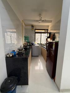 Kitchen Image of 550 Sq.ft 1 BHK Apartment / Flat for rent in Adityaraj Gurukripa CHS, Vikhroli East Mumbai for Rs. 36000