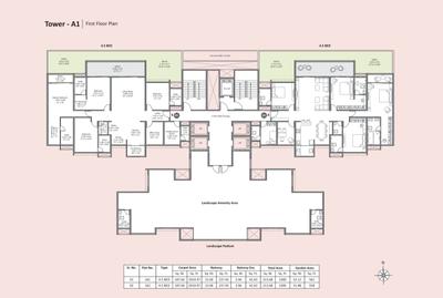 Image of 1465 Sq.ft 3 BHK Apartment / Flat for sale in Kohinoor Satori , Mahalunge, Pune for Rs. 15500000
