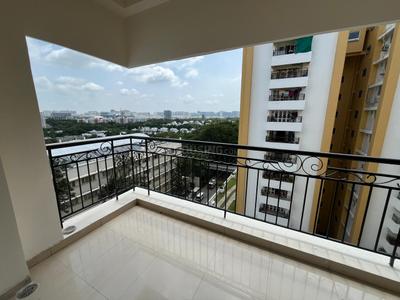 Balcony Image of 1750 Sq.ft 3 BHK Apartment / Flat for rent in IVR Hill Ridge Springs, Gachibowli Hyderabad for Rs. 70000