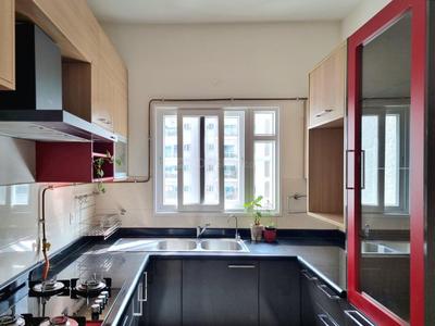 Kitchen Image of 1983 Sq.ft 3.5 BHK Apartment / Flat for rent in L And T Raintree Boulevard, Sahakara Nagar Bengaluru for Rs. 80000