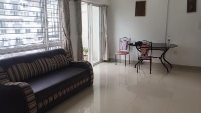 Living Room Image of 1100 Sq.ft 2 BHK Apartment / Flat for rent in Elita Garden Vista, New Town Kolkata for Rs. 30000