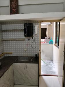 Kitchen Image of 612 Sq.ft 2 BHK Apartment / Flat for rent in Vaishno Devi Circle Ahmedabad for Rs. 25000