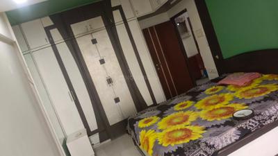 Bedroom Image of 1350 Sq.ft 2 BHK Apartment / Flat for rent in Beverly Park, Nerul Navi Mumbai for Rs. 82000