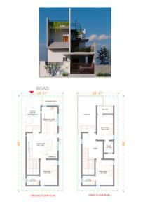Image of 2500 Sq.ft 3 BHK Duplex for sale in Erode Railway Colony, Erode for Rs. 9900000