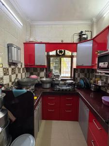 Kitchen Image of 600 Sq.ft 1 BHK Apartment / Flat for rent in Shree Shanti Niketan, Kharghar Navi Mumbai for Rs. 32000