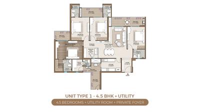 Image of 2404 Sq.ft 3.5 BHK Apartment / Flat for sale in Smartworld One DXP, Sector 113, Gurgaon for Rs. 47650050