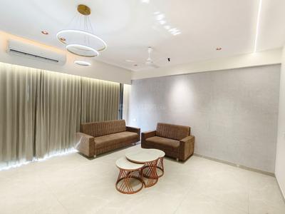Living Room Image of 1600 Sq.ft 3 BHK Apartment / Flat for rent in Pramukh Omkar Rivanta 1, Randesan Gandhinagar for Rs. 45000