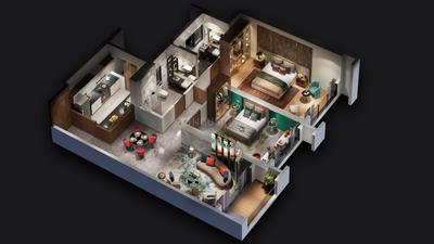 Image of 860 Sq.ft 2 BHK Apartment / Flat for sale in T Bhimjyani The Verraton, Thane West, Thane for Rs. 16500000