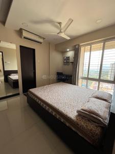 Bedroom Image of 725 Sq.ft 2 BHK Apartment / Flat for rent in Kasarvadavali Thane for Rs. 40000