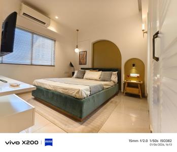 Bedroom Image of 910 Sq.ft 1 BHK Apartment / Flat for rent in Ujala Circle Ahmedabad for Rs. 30000