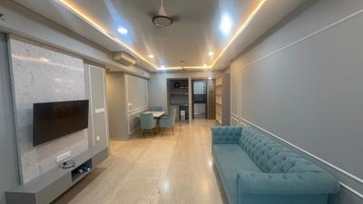 Living Room Image of 1350 Sq.ft 3 BHK Apartment / Flat for rent in Lodha Park, Lower Parel Mumbai for Rs. 285000