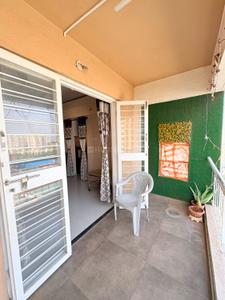Balcony Image of 650 Sq.ft 1 BHK Apartment / Flat for rent in Ajmera Exotica, Wagholi Pune for Rs. 21000
