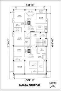 Floor Plan Image of 1194 Sq.ft 3 BHK Apartment / Flat for sale in Nanganallur Chennai for Rs. 13969800