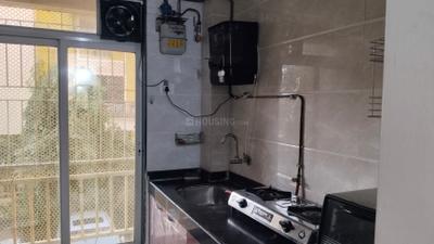 Kitchen Image of 650 Sq.ft 1 BHK Apartment / Flat for rent in Krishna Heights, Ghansoli Navi Mumbai for Rs. 45000