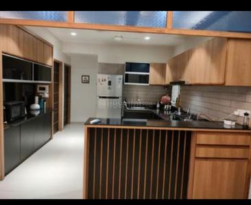 Kitchen Image of 1369 Sq.ft 3 BHK Apartment / Flat for rent in Adani The Meadows, Shantigram Ahmedabad for Rs. 55000