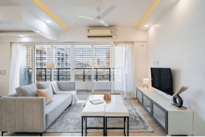 Living Room Image of 1120 Sq.ft 3 BHK Apartment / Flat for sale in Srishti Synchronicity, Powai Mumbai for Rs. 33500000