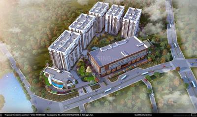 Image of 1330 Sq.ft 2 BHK Apartment / Flat for sale in Jains Balaji Nilayam Casa Waterside, Malkajgiri, Secunderabad for Rs. 12500000