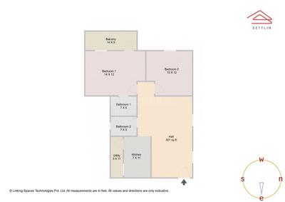 Image of 1150 Sq.ft 2 BHK Apartment / Flat for sale in Ahad Silver Crown by Ahad Builders Pvt Ltd, Harlur, Bengaluru for Rs. 11100000