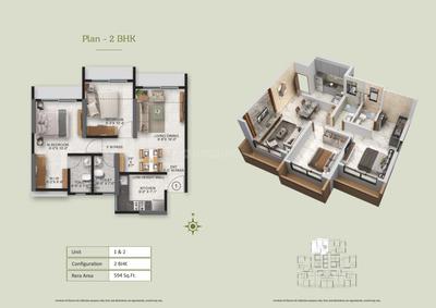 Image of 360 Sq.ft 1 BHK Apartment / Flat for sale in Ace Enclave, Thane West, Thane for Rs. 3950000